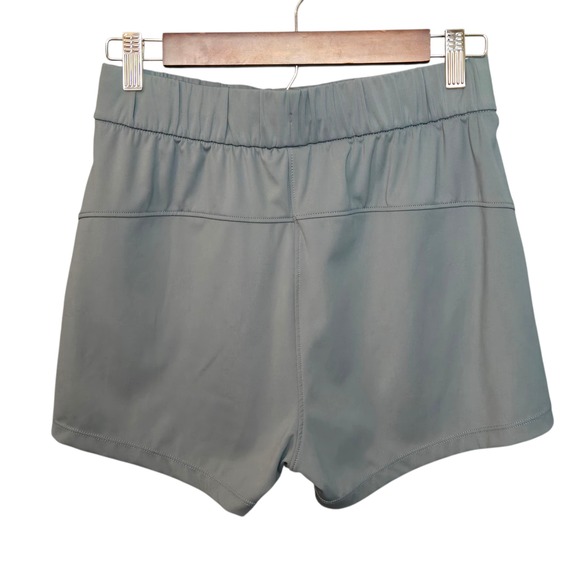 WILLIT Athletic Shorts Womens Small Gray Blue Drawstring Pockets Nylon Spandex - Picture 2 of 6